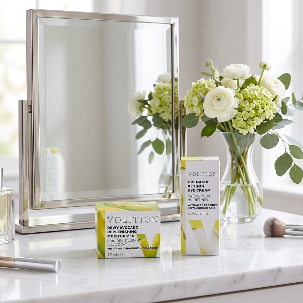 Volition Dewy Avocado Moisturizer + Grenache Retinol Eye Cream Skincare Duo